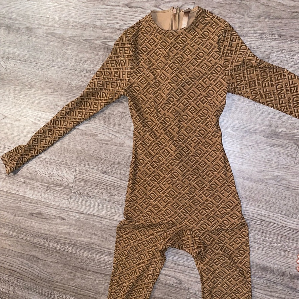 Fendi Skims California crew neck full onesie